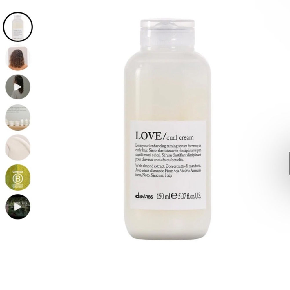Davines LOVE Curl Controller Cream NWT